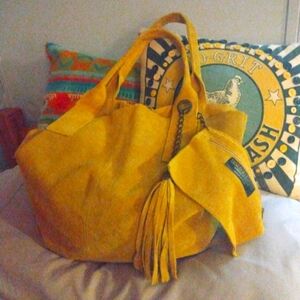 Borse in Pelle Italian suede hobo bag